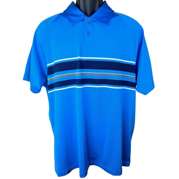 Under Armour Mens HeatGear Golf Polo Large Blue - Picture 1 of 7